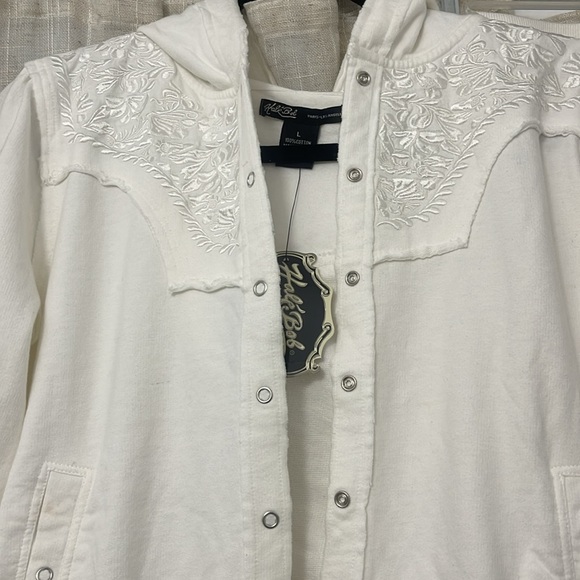 Hale-Bob Track Pants & Hoodie Set White/White  Large NWT - Picture 4 of 17